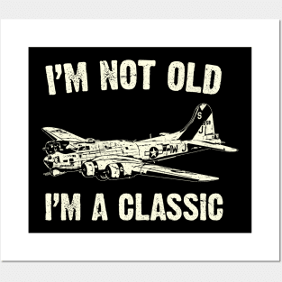 Airplane Aircraft Plane 40th 50th 60th 70th 80th Birthday Gift  Idea Men Posters and Art